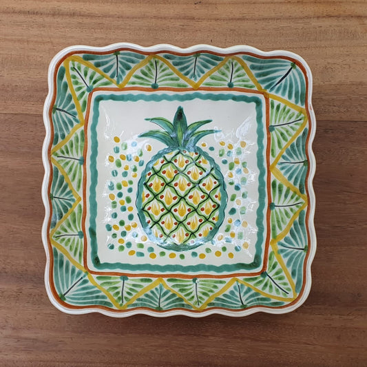 PineApple Square Salad Bowl 8.7*8.7" Multi-colors
