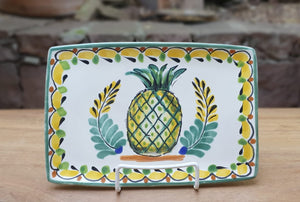 PineApple Tray 9.8 X 6.7" Green-Yellow Colors