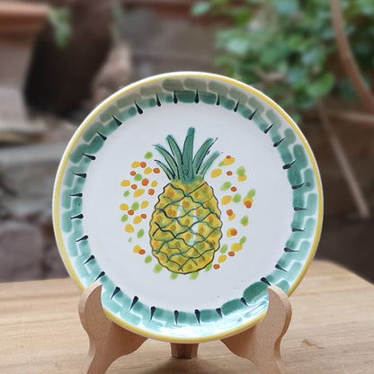 PineApple Bread Plates / Tapa Plate Set (4 pieces) MultiColors
