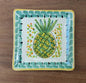PineApple Bread Square Plate / Tapa Plate 5x5" Multi-colors
