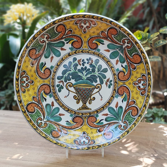 Decorative Platters Flower Vase Red Pattern Multi-colors