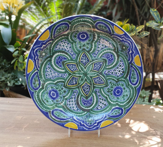 Decorative Platter Morisco Pattern MultiColors