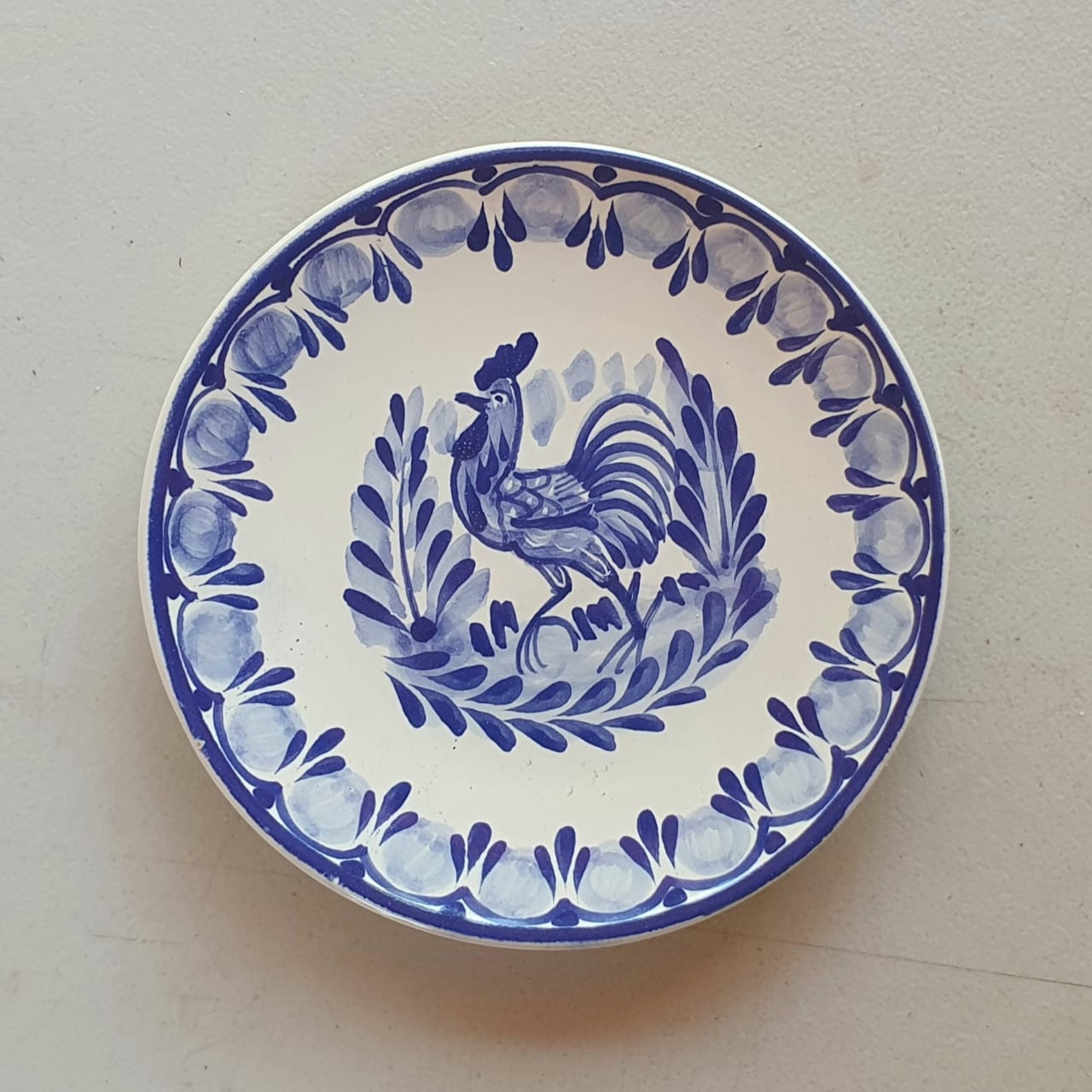 Rooster Bread Plate / Tapa Plate 6.3