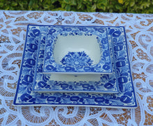 Flower Dish Set (3 pieces) One Service Blue and White (Ready to Ship)