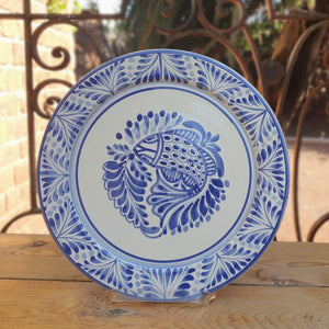 Fish Plates Blue and White