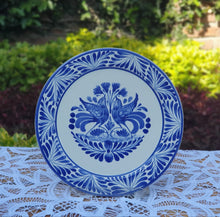 Love Birds Plates Blue and White
