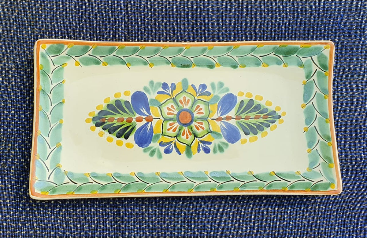 Flower Rectangular Plate / Tray MultiColors