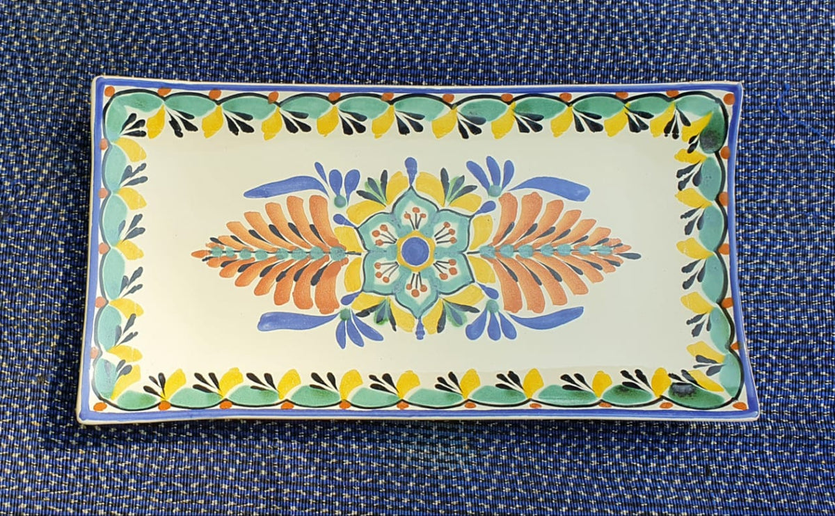 Flower Rectangular Plate / Tray MultiColors