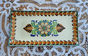 Flower Rectangular Plate / Tray Multi-colors