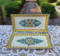 Flower Rectangular Plate / Tray SET (2 pieces) MultiColor