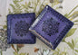 Flower Bread Square Plate / Tapa Plate Set of 2 Contemporary Choose your Favorite Color
