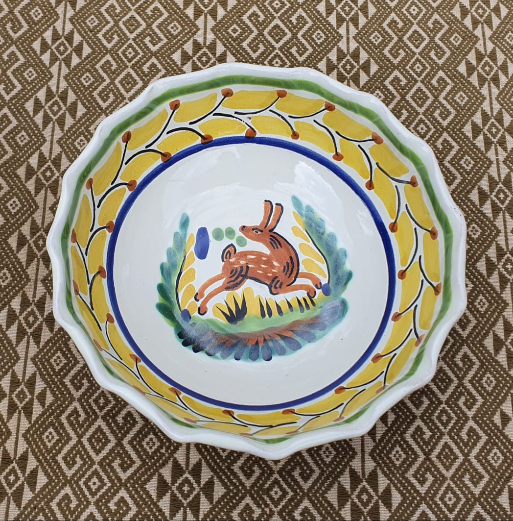 Rabbit Cereal/Soup Bowl 16.9 Oz Multicolor
