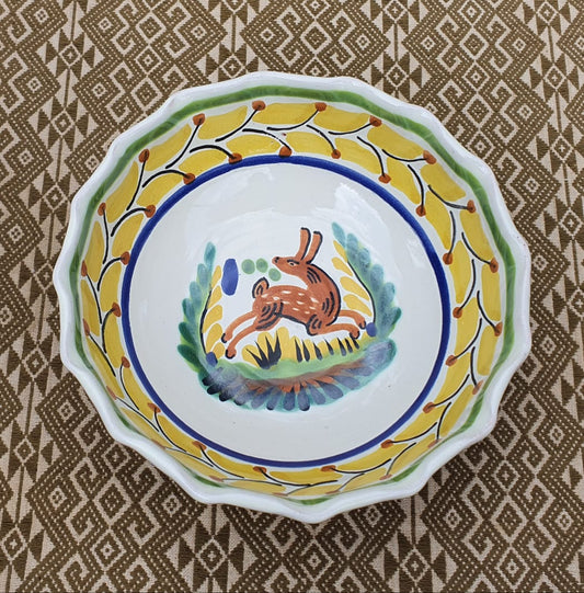Rabbit Cereal/Soup Bowl 16.9 Oz Multicolor