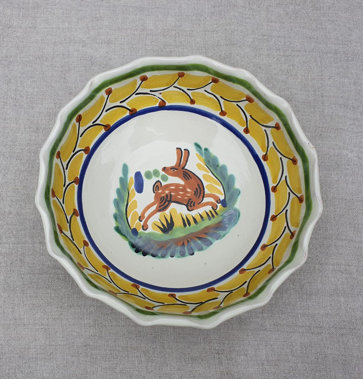 Rabbit Cereal/Soup Bowl 16.9 Oz Multicolor