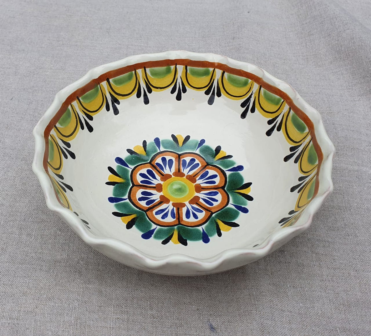 Flower Cereal/Soup Bowl 16.9 Oz Multicolor