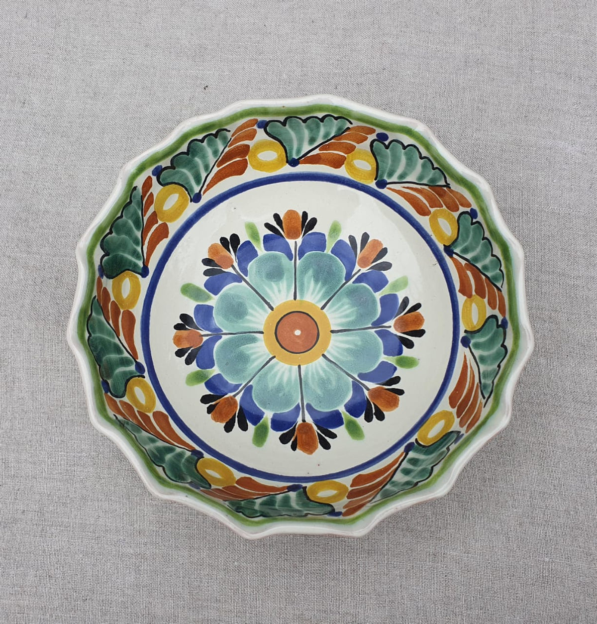 Flower Cereal/Soup Bowl 16.9 Oz Multicolor