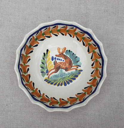 Tazón de sopa/cereales con diseño de ciervo, 16,9 onzas, multicolores 