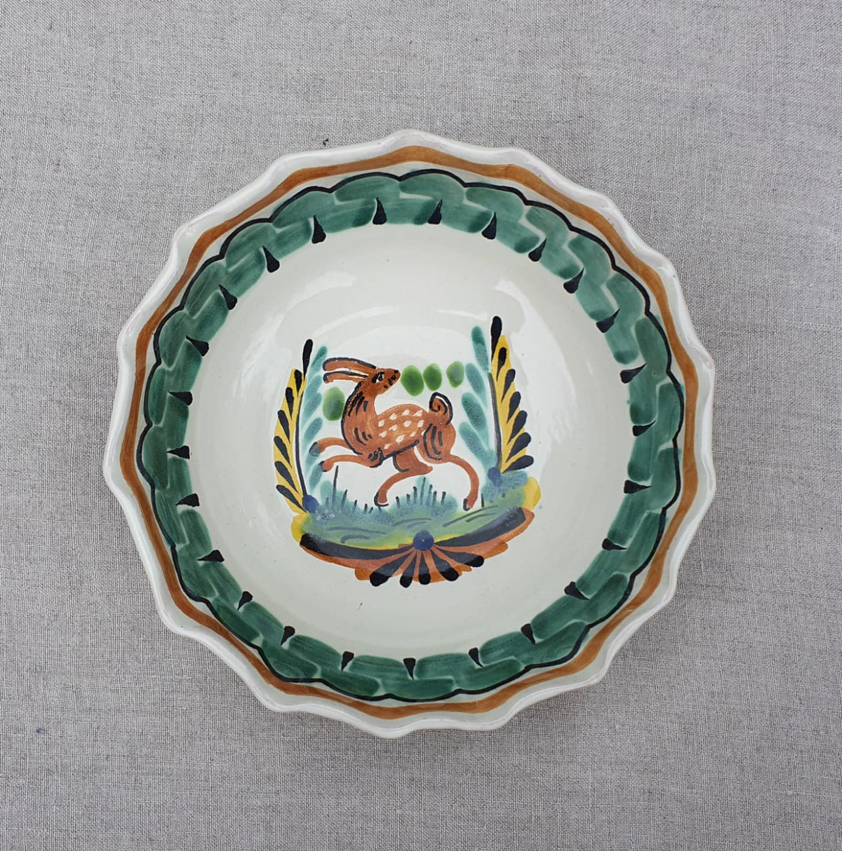 Rabbit Flouted  Cereal/Soup Bowl 16.9 Oz MultiColors