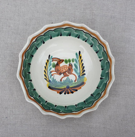 Rabbit Flouted  Cereal/Soup Bowl 16.9 Oz MultiColors