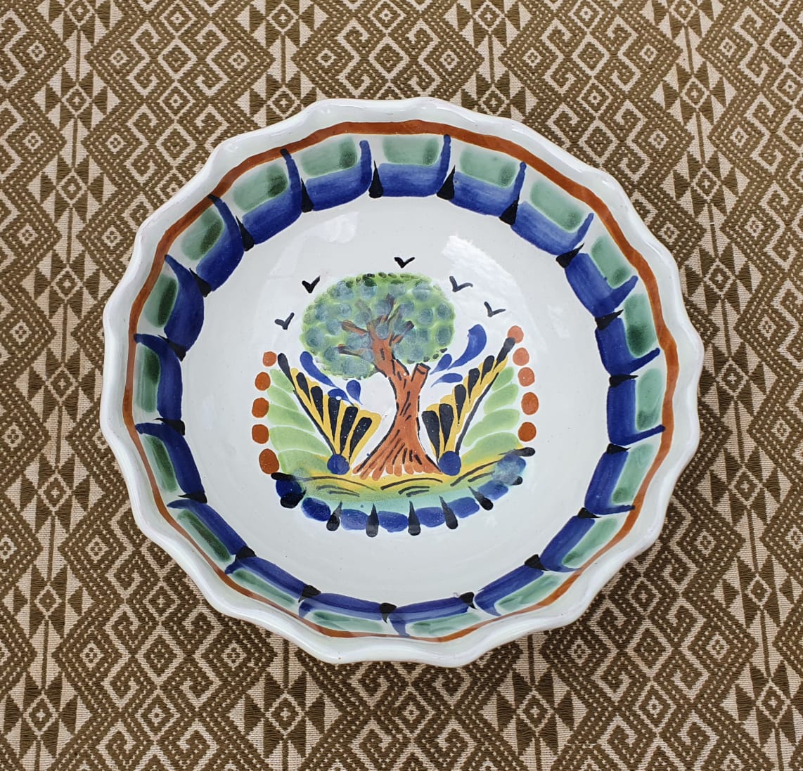 Tazón de sopa/cereal de árbol 16.9 Oz Multicolor 