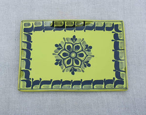 Flower Tray Wave Rectangular 7.9 X 5.3" Choose Your Favorite Contemporary Color