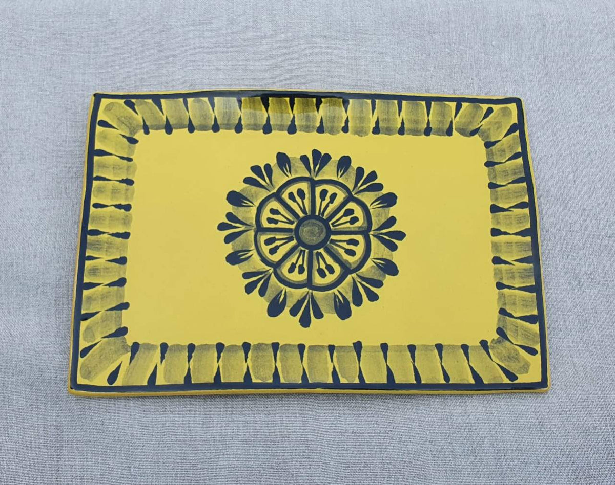 Flower Tray Wave Rectangular 7.9 X 5.3" Choose Your Favorite Contemporary Color