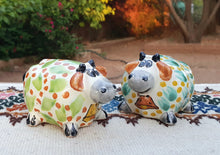 Cow Round Salt and Pepper Shaker Set MultiColors