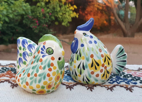 New Rooster Salt and Pepper Shaker Set MultiColors