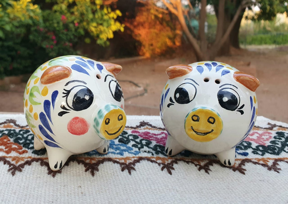 Pig Salt and Pepper Shaket Set MultiColors