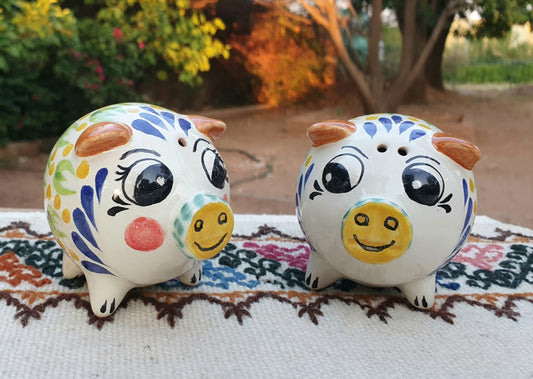 Pig Salt and Pepper Shaket Set MultiColors