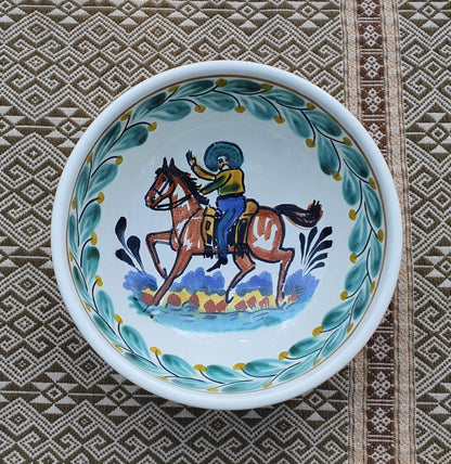 Tazón de sopa/cereal Cowboy 16.9 Oz Multicolores 