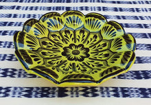 Flower Footed Snack Dish 7" D Choose Your Favorite Contemporary Color