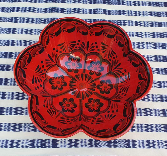 Flower Shape Service Salad Bowl 10 in D - Six Colors differents