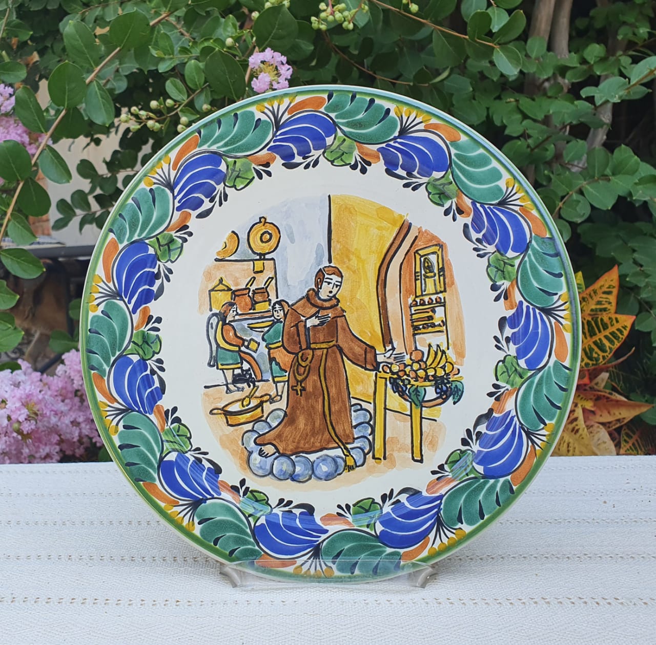 Saint Pascual / Saint of Kitchen Decorative Plates Multi-colors