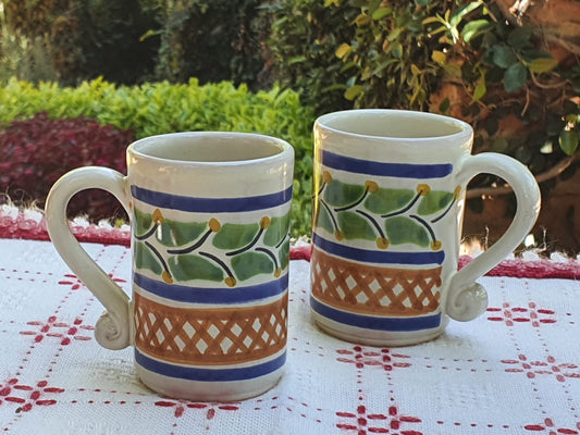 Espresso Mug 3.7 Oz Set of 2 Multicolors