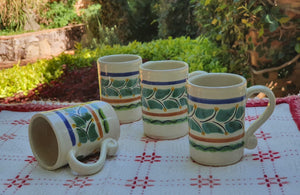 Espresso Mug 3.7 Oz Set of 4 Multicolors