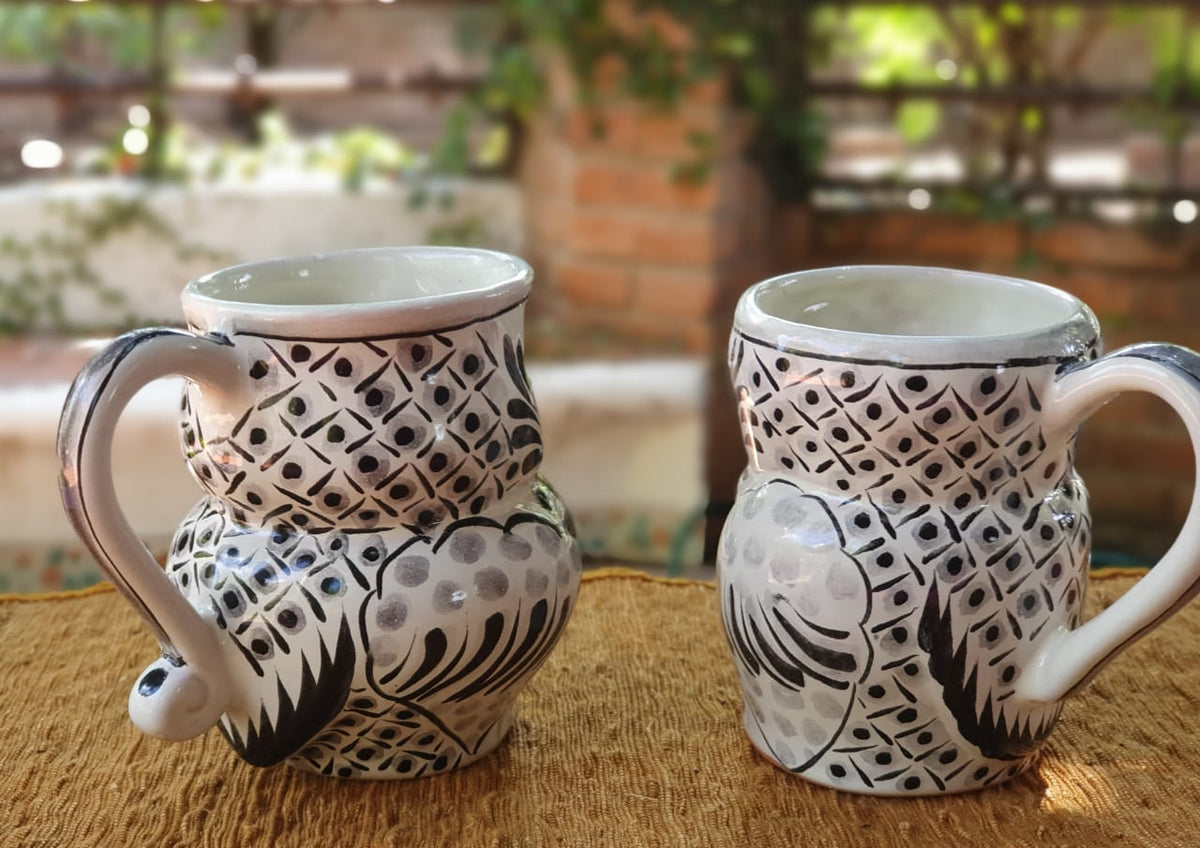 Owl Coffee Mug Perfect couple! 10.5 Oz Black and White