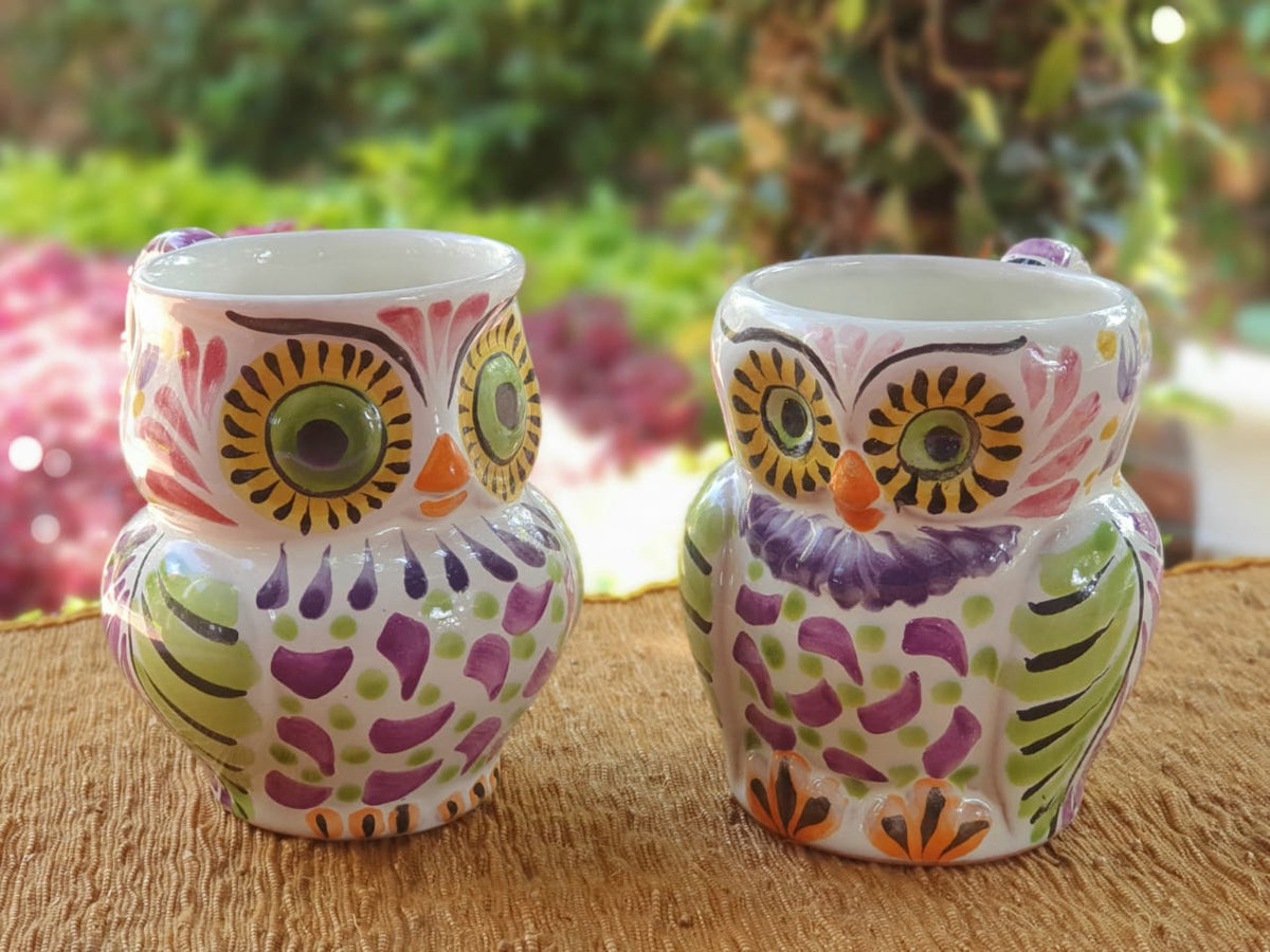 Owl Coffee Mug Perfect couple! 10.5 Oz Purple