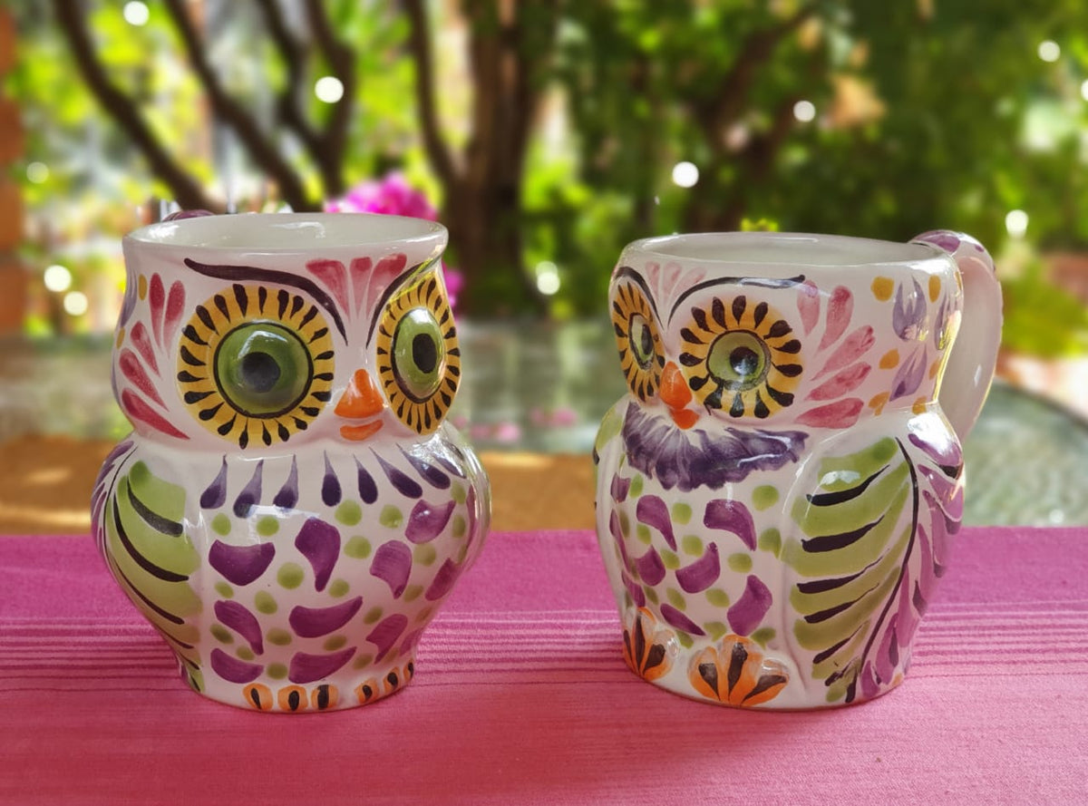 Owl Coffee Mug Perfect couple! 10.5 Oz Purple