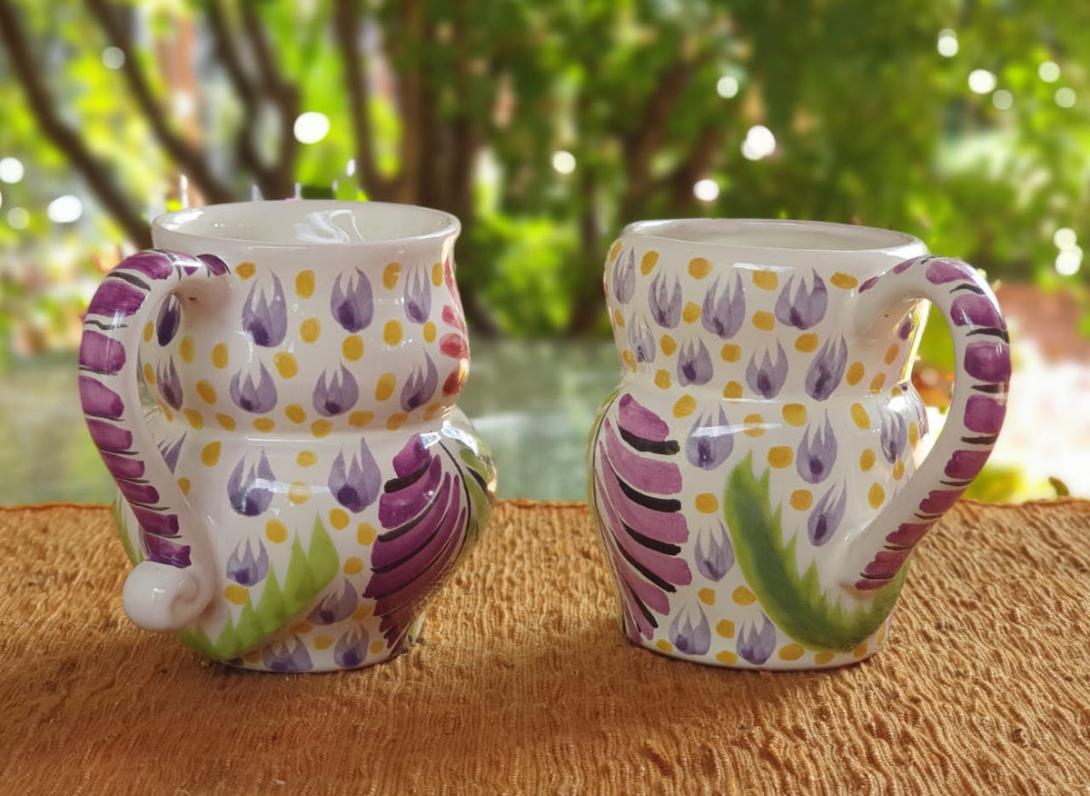 Owl Coffee Mug Perfect couple! 10.5 Oz Purple