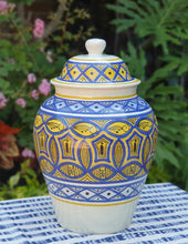 Decorative Vase w/Lid  Morisco Pattern MultiColors