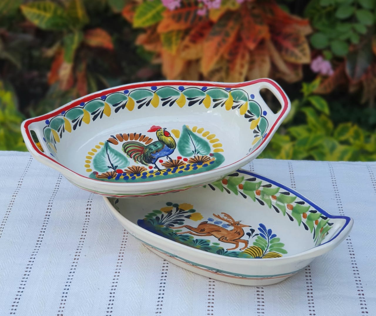 Rooster Serving Dish Set of 2