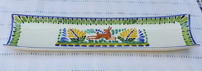 Rabbit Canoe Snack Dish 17.7 in L MultiColors