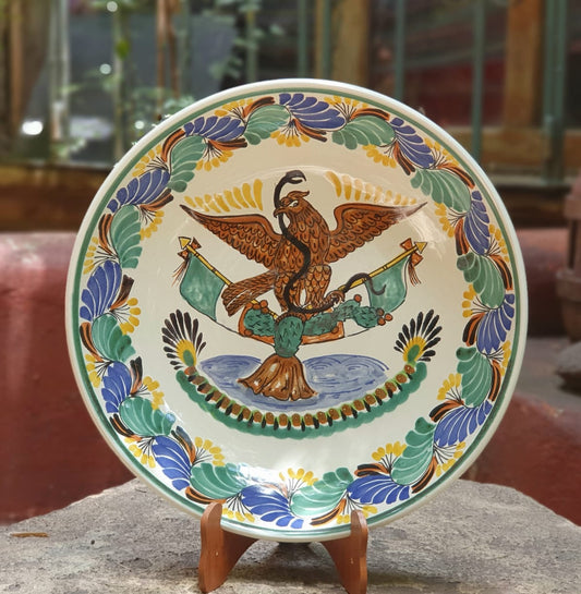 Decorative Mexican Eagle Platters MultiColors