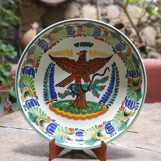 Decorative Mexican Eagle Platters MultiColors