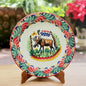 Moose Christmas Plates MultiColors