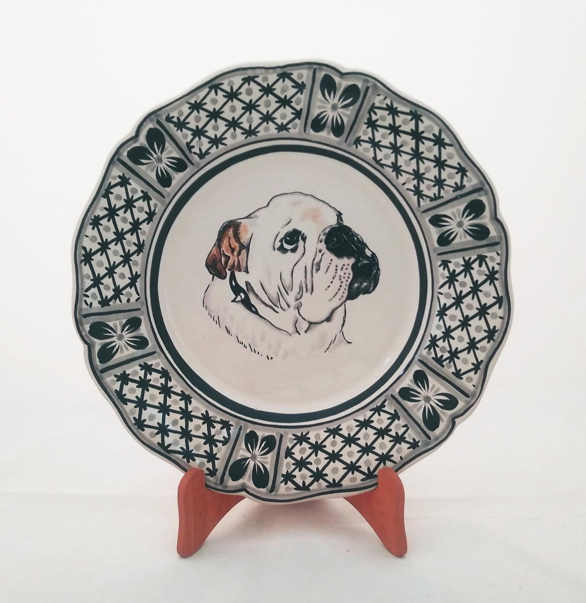 Custom Made Dog Plate 11" D Black (place your order and send us the picture of your friend!!)