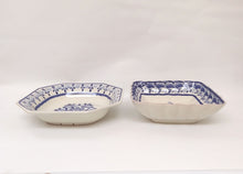 Flower Set Salad Bowl of 2 in Blue and White