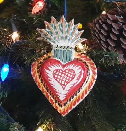 Ornament Sacred Heart Flat MultiColors