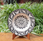 Flower Cereal-Pasta-Soup Bowl Flat Border I Black and White